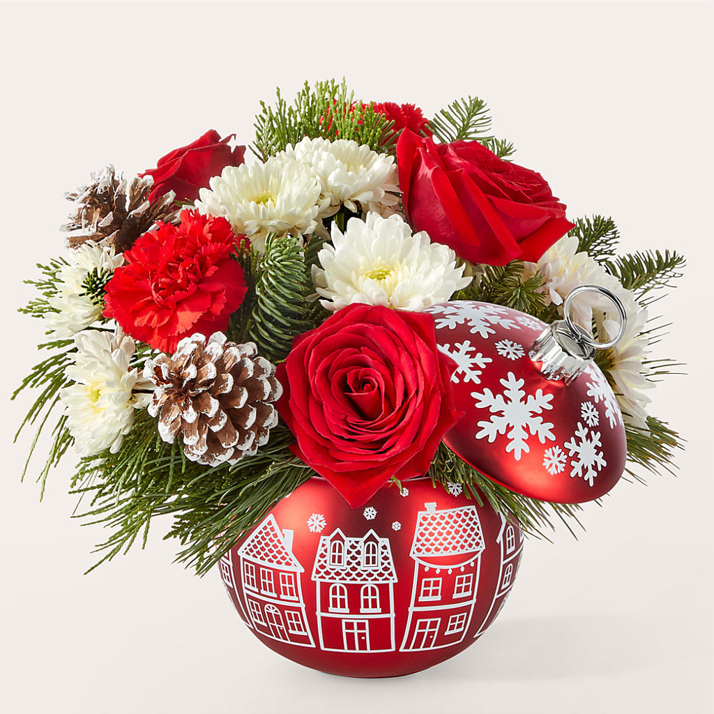 Christmas Village Ornament – Talia Flowers, Ottawa ON