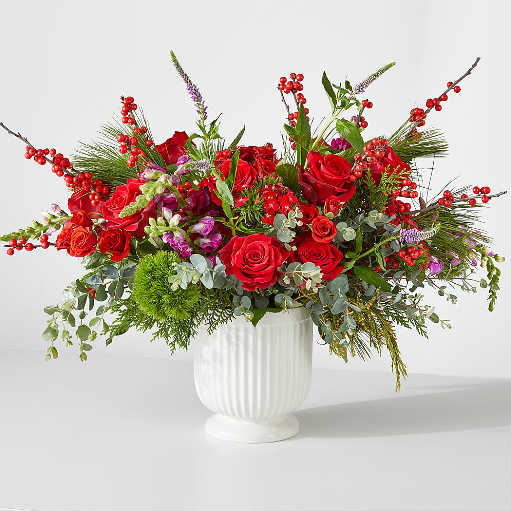 Big Red Bow Bouquet – Talia Flowers, Ottawa ON