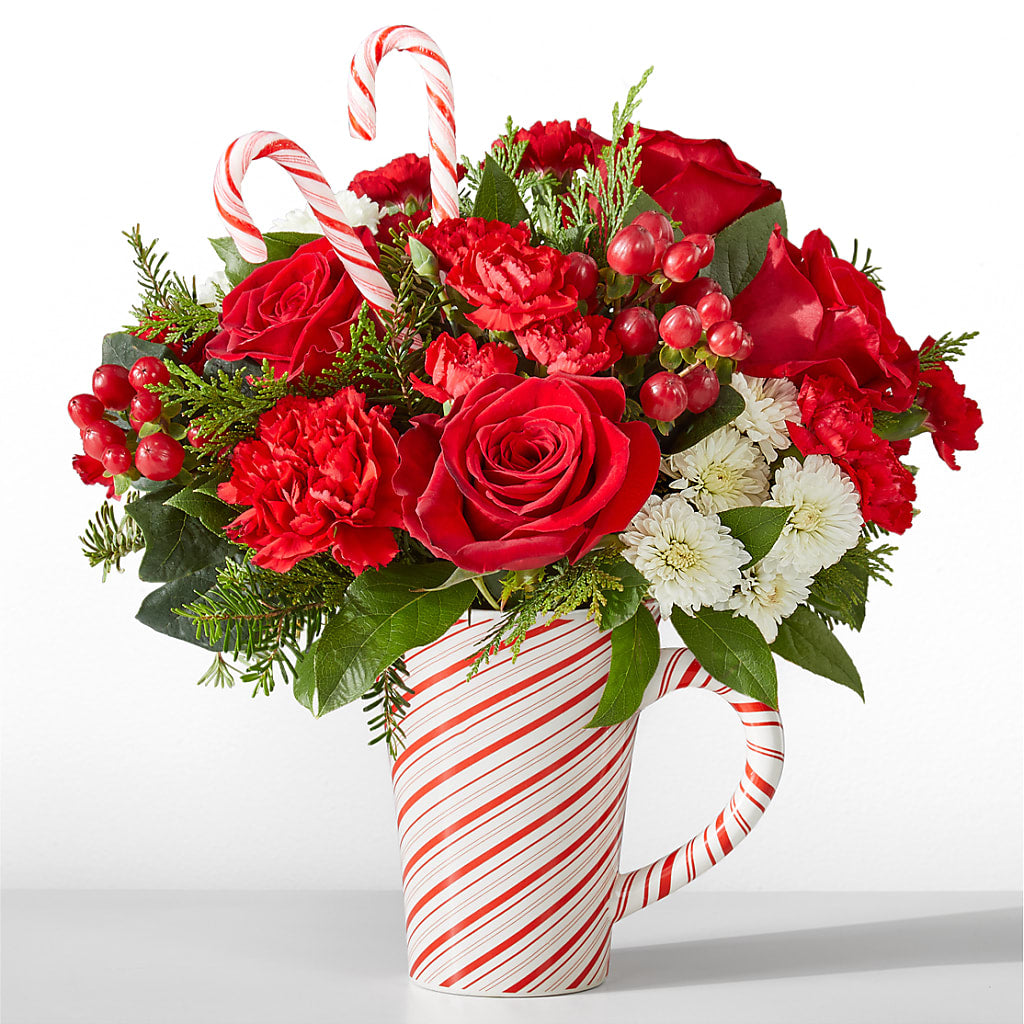 Peppermint Swirl Mug – Talia Flowers, Ottawa ON
