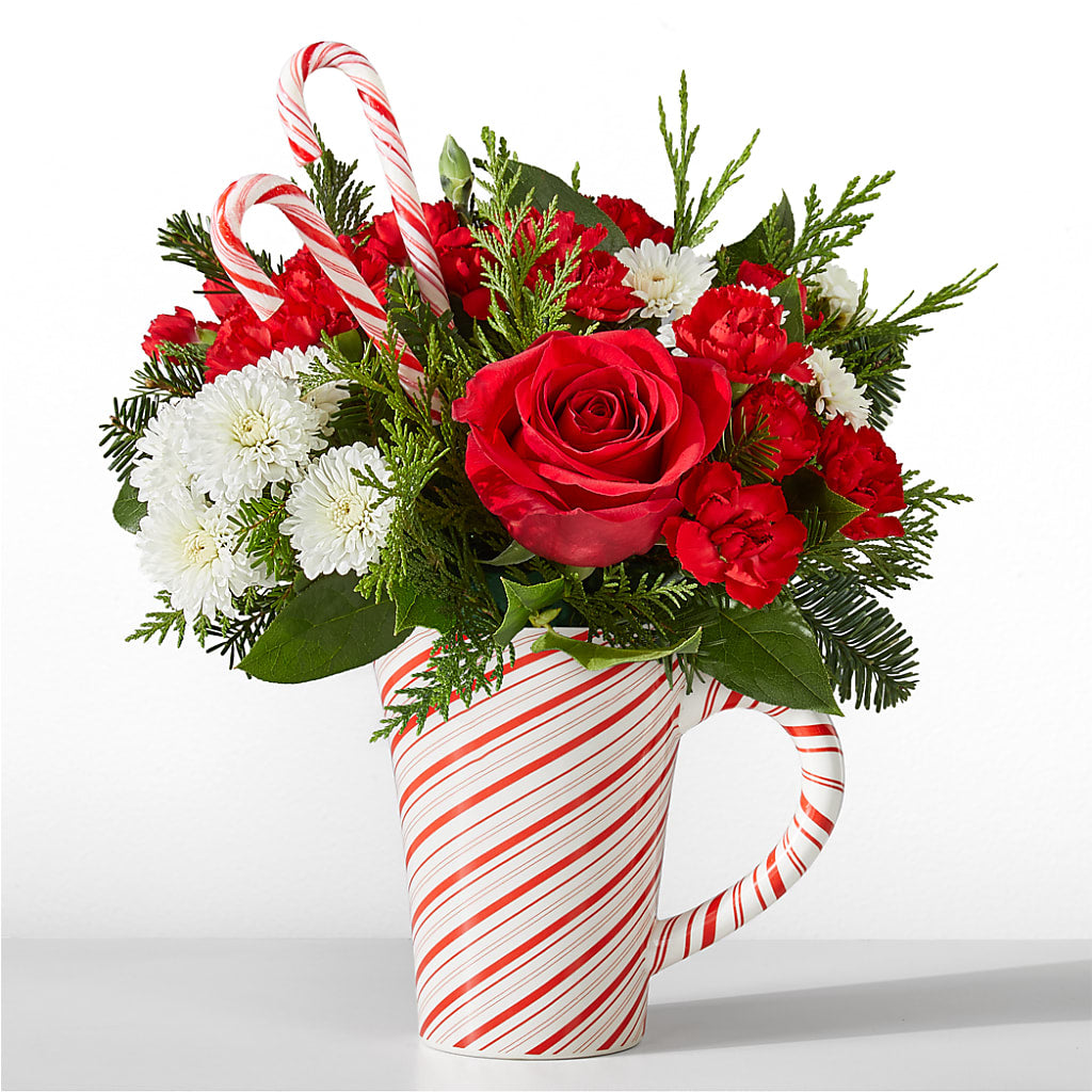 Peppermint Swirl Mug – Talia Flowers, Ottawa ON