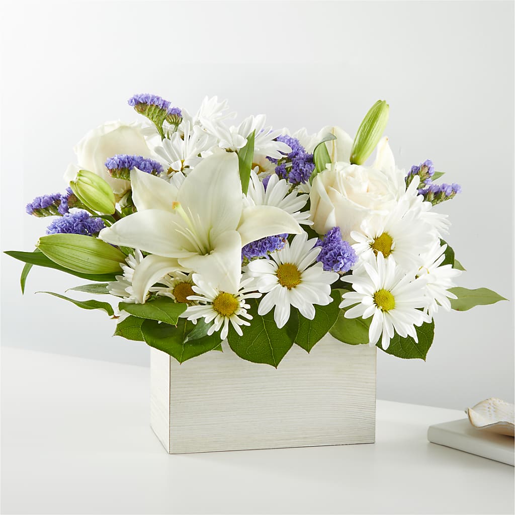 Beyond Blue Box Bouquet – Talia Flowers, Ottawa ON