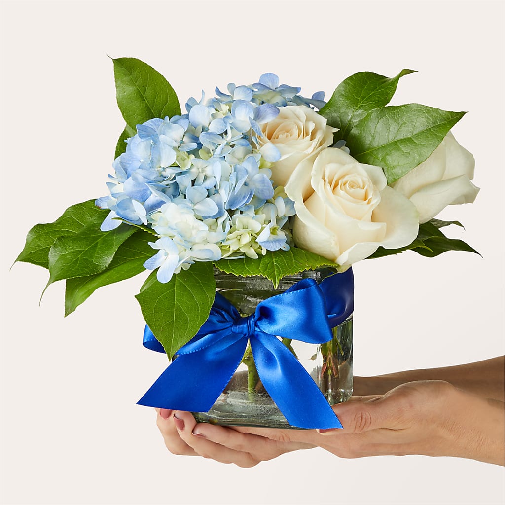 Sky Blue Delight Bouquet – Talia Flowers, Ottawa ON
