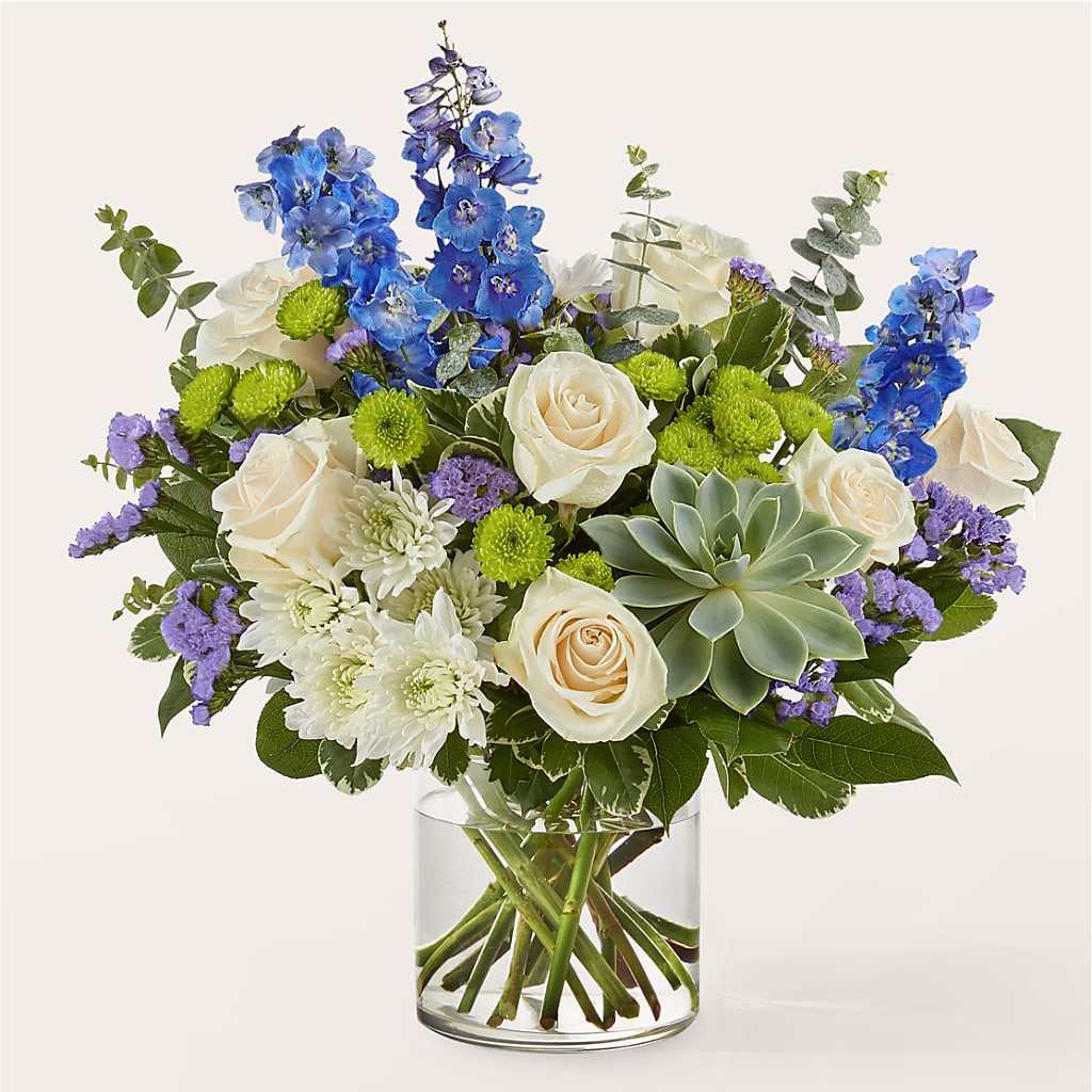 Cerulean Waves Bouquet – Talia Flowers, Ottawa ON