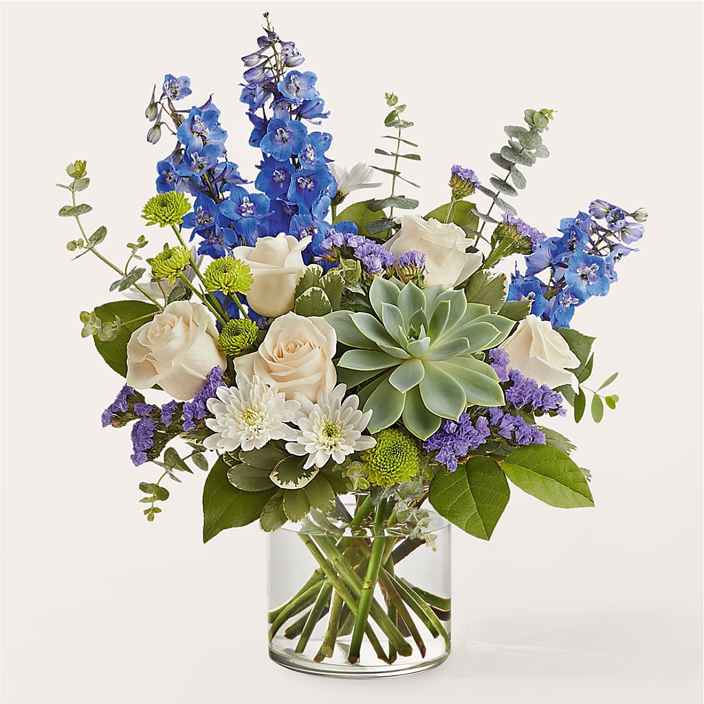 Cerulean Waves Bouquet – Talia Flowers, Ottawa ON