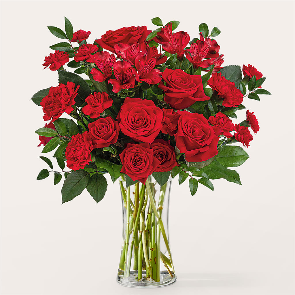 Brilliant Ruby Bouquet – Talia Flowers, Ottawa ON