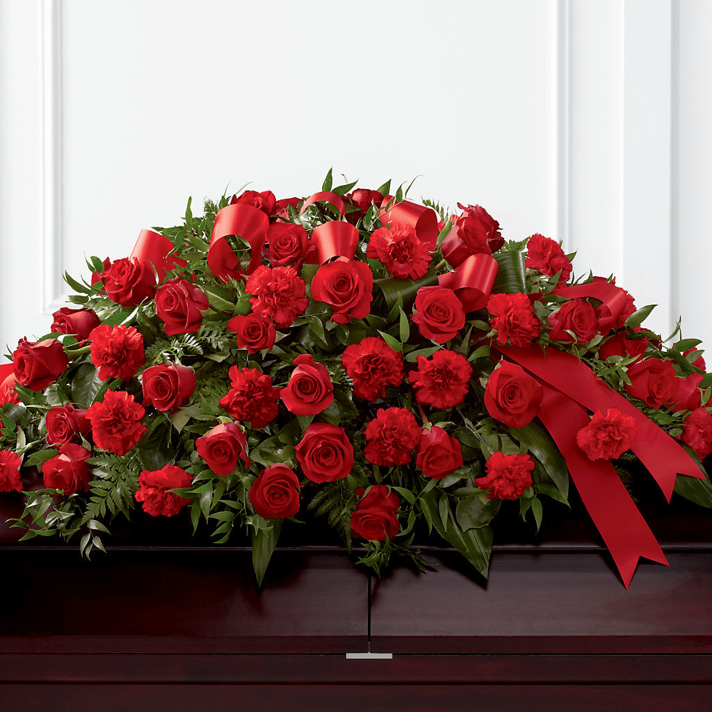 Tribute of Life Casket Spray – Talia Flowers, Ottawa ON