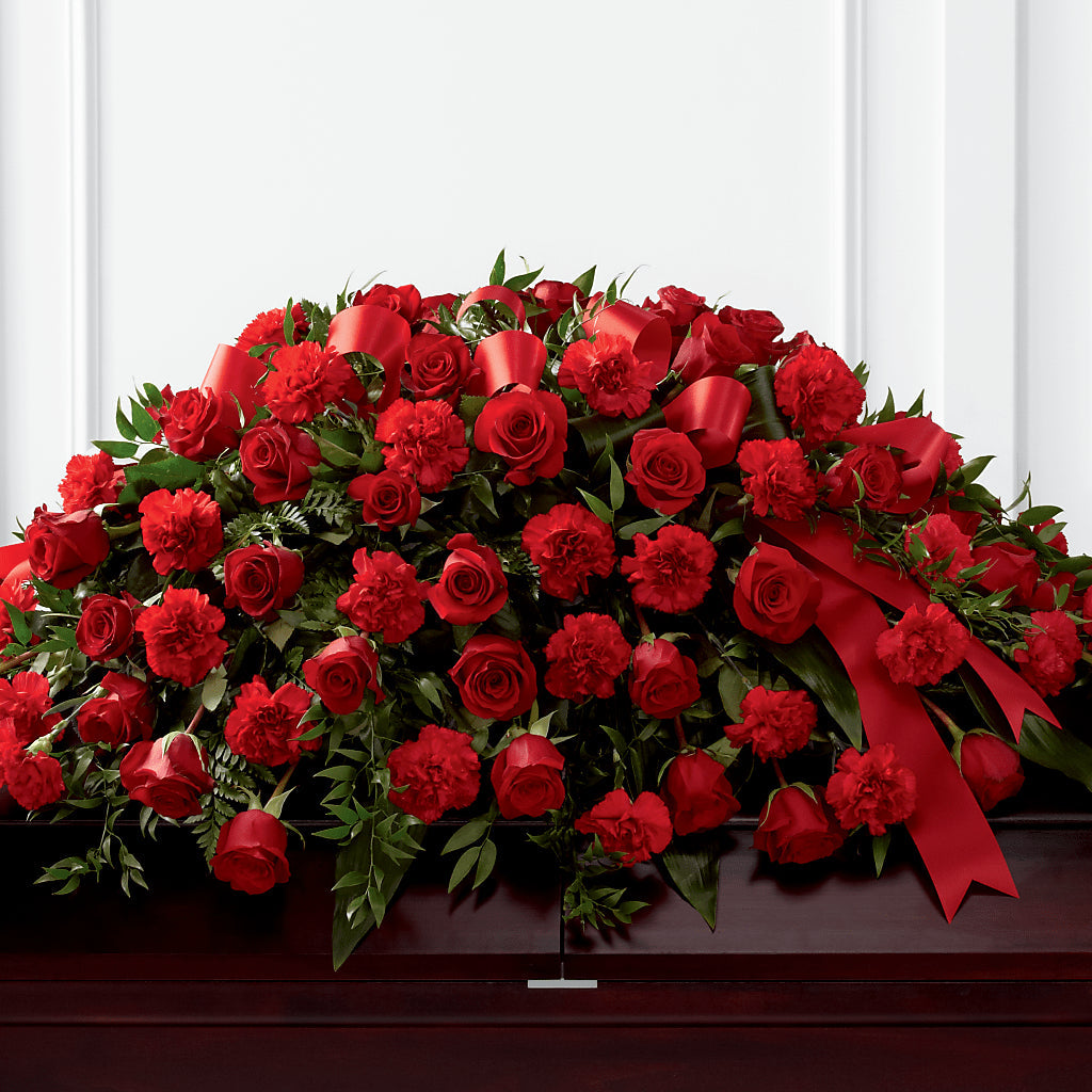 Tribute of Life Casket Spray – Talia Flowers, Ottawa ON
