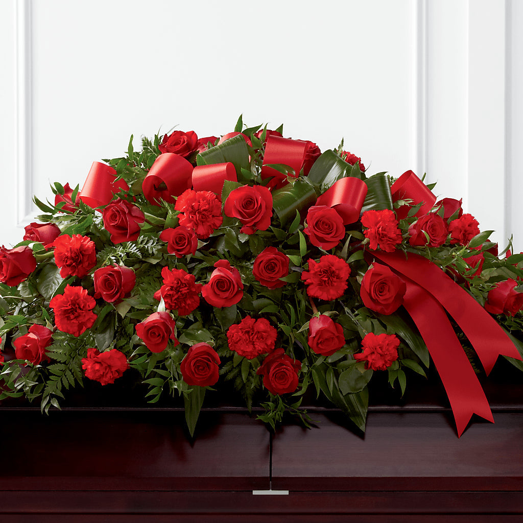 Tribute of Life Casket Spray – Talia Flowers, Ottawa ON