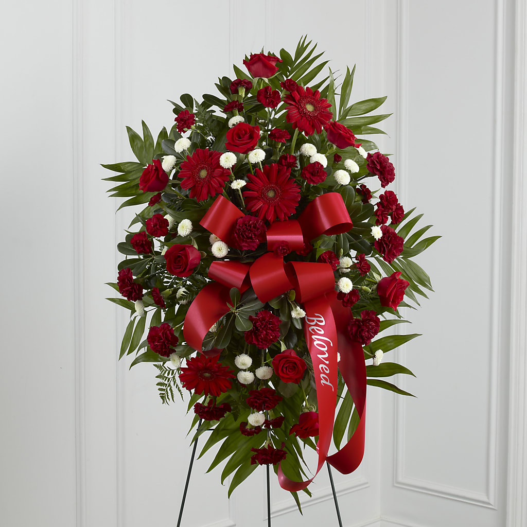 Treasured Memories Standing Spray – Talia Flowers, Ottawa ON