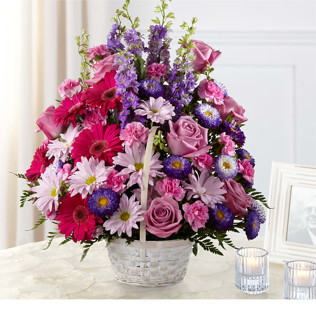 Pastel Peace Basket – Talia Flowers, Ottawa ON