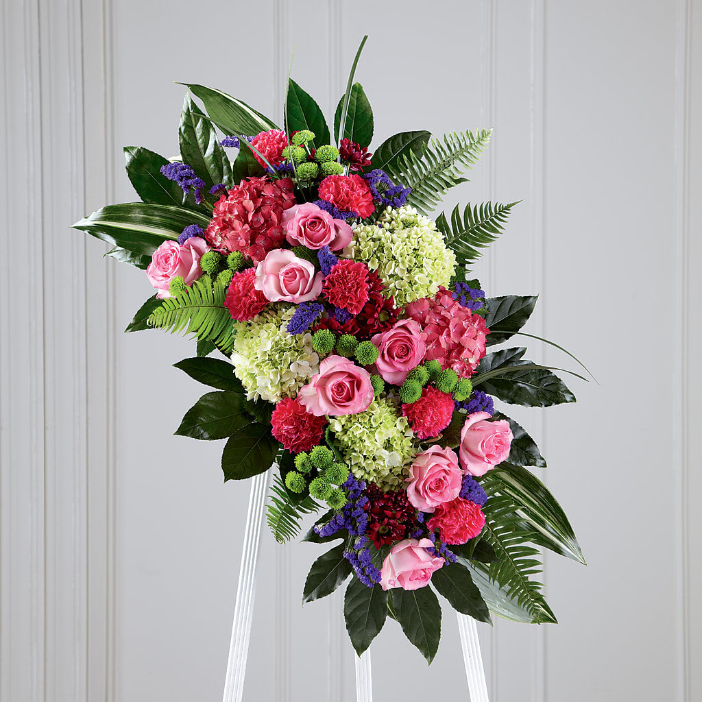 Refreshing Mix Standing Spray – Talia Flowers, Ottawa ON