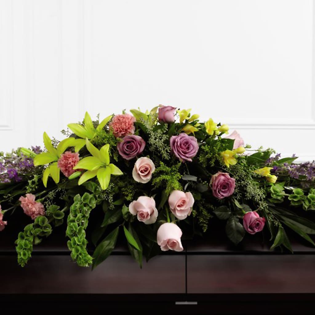 Forever Beloved Casket Spray – Talia Flowers, Ottawa ON