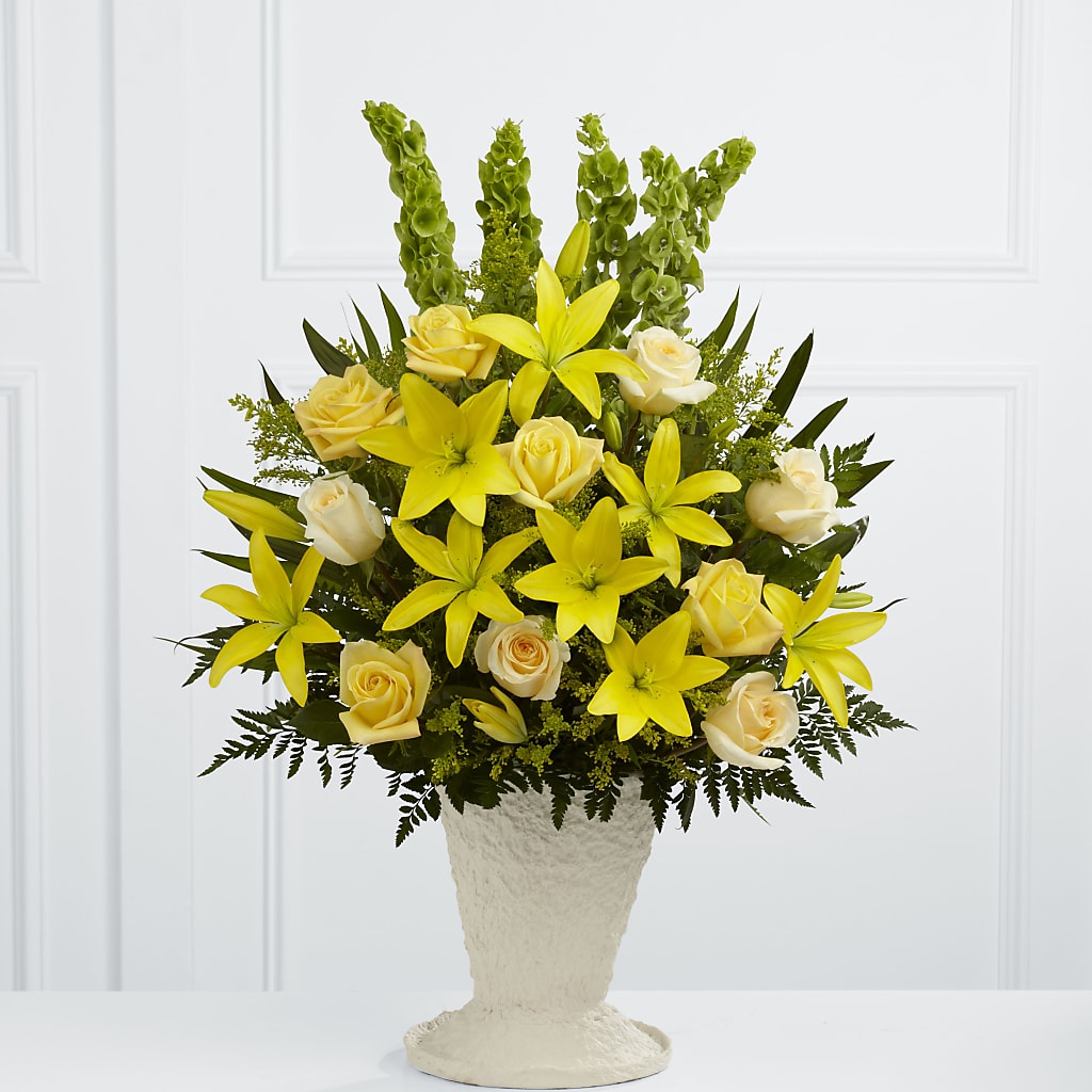 Golden Memories Arrangement – Talia Flowers, Ottawa ON