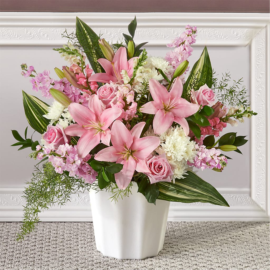 Simply Serene Floor Basket – Talia Flowers, Ottawa ON