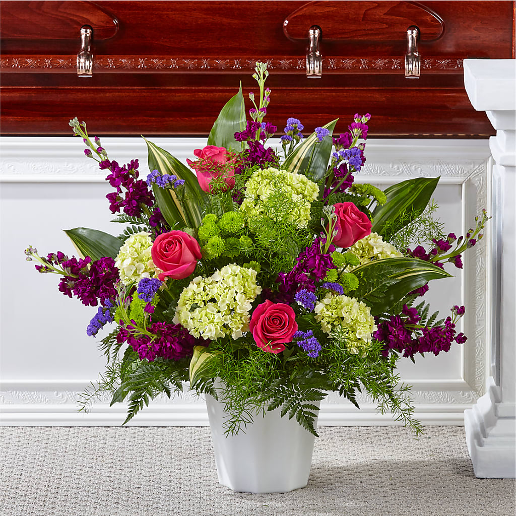 Beautiful Horizons Floor Basket – Talia Flowers, Ottawa ON