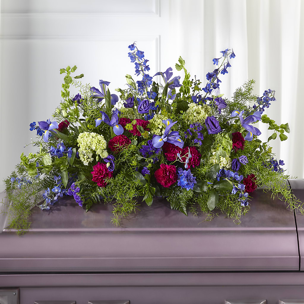 Always Treasured Casket Spray – Talia Flowers, Ottawa ON