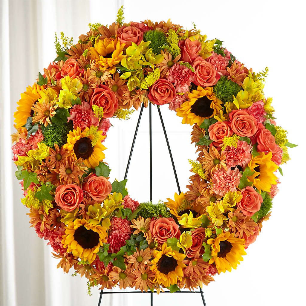 Autumnal Memories Wreath (Standard) – Talia Flowers, Ottawa ON