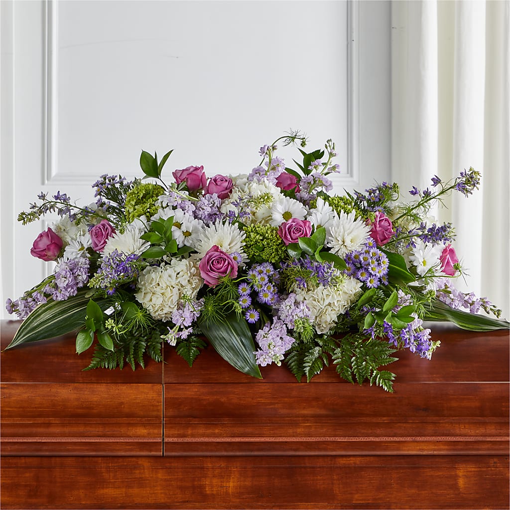 Meadows of Serenity Casket Spray – Talia Flowers, Ottawa ON