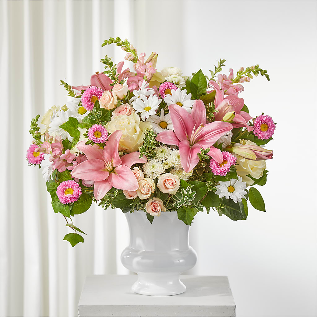 Empathetic Blooms Urn Arrangement – Talia Flowers, Ottawa ON