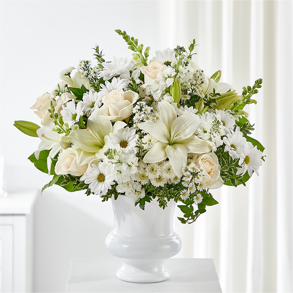 Uplifting Urn Arrangement – Talia Flowers, Ottawa ON
