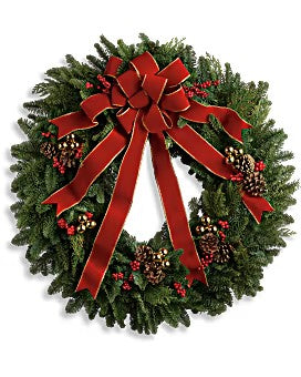Classic Holiday Wreath – Talia Flowers, Ottawa ON