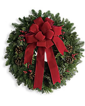 Classic Holiday Wreath – Talia Flowers, Ottawa ON