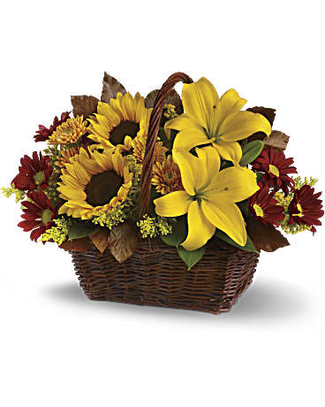 Golden Days Basket – Talia Flowers, Ottawa ON