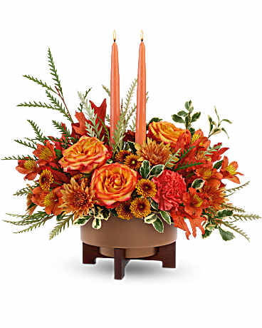 Teleflora's Fall Harvest Centerpiece – Talia Flowers, Ottawa ON