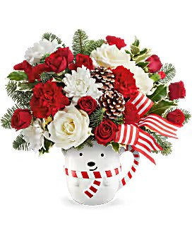 Teleflora's Send a Hug® Cozy Cub Wish Bouquet – Talia Flowers, Ottawa ON