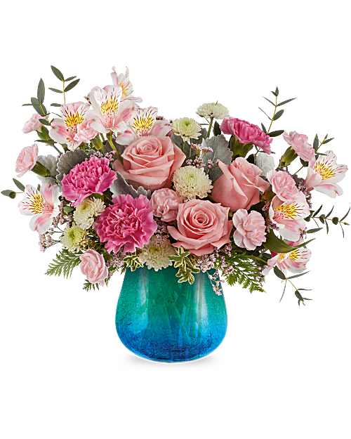 Teleflora's Blue Hues Bouquet – Talia Flowers, Ottawa ON