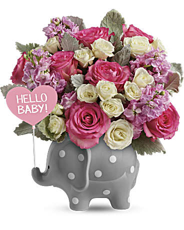 Teleflora's Hello Sweet Baby - Pink – Talia Flowers, Ottawa ON
