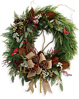 Rustic Holiday Wreath – Talia Flowers, Ottawa ON