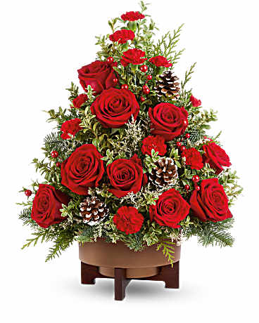 Teleflora's Season's Greetings Tree – Talia Flowers, Ottawa ON