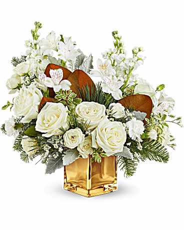 Teleflora's Golden Glitz Bouquet – Talia Flowers, Ottawa ON