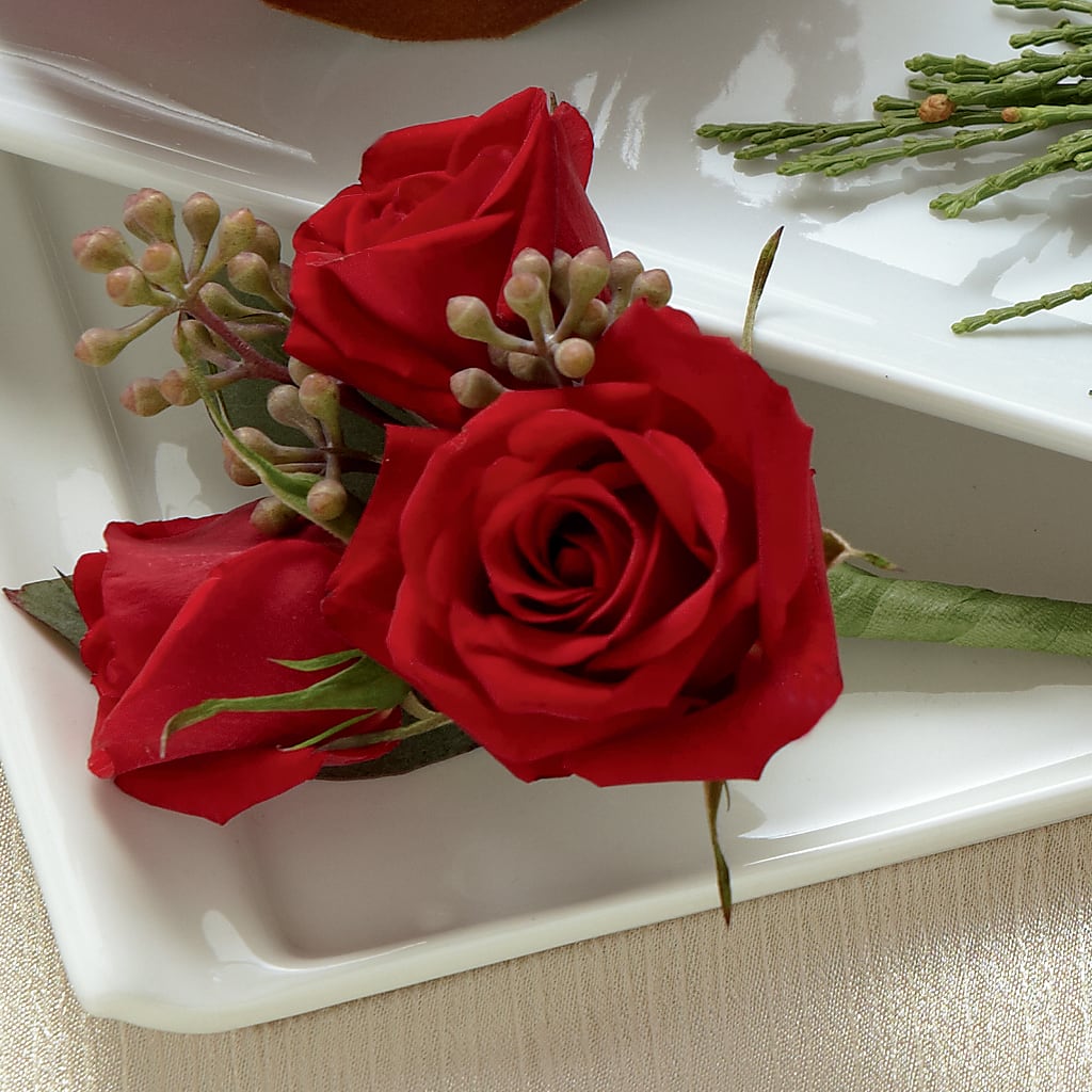 Red Spray Rose Boutonniere – Talia Flowers, Ottawa ON