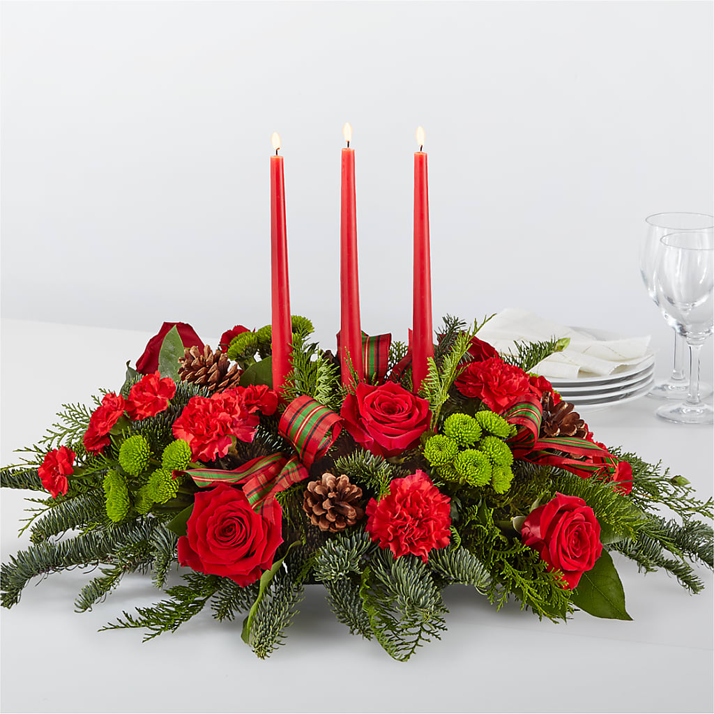 Pièce maîtresse à la lueur des bougies