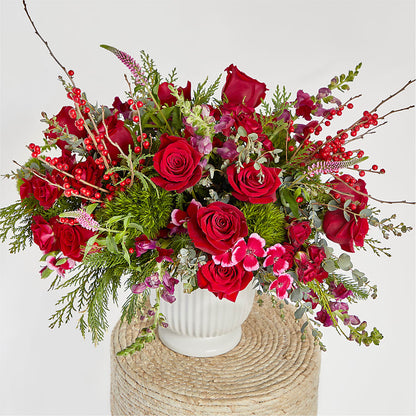 Big Red Bow Bouquet –  Talia Flowers, Ottawa ON