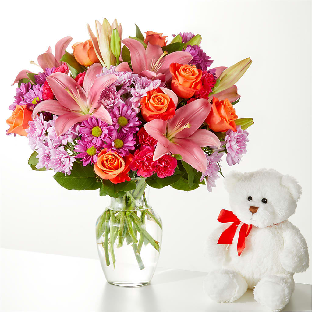 One and Only Bouquet and Bear Bundle –  Talia Flowers, Ottawa ON