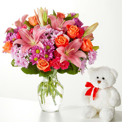 One and Only Bouquet and Bear Bundle –  Talia Flowers, Ottawa ON