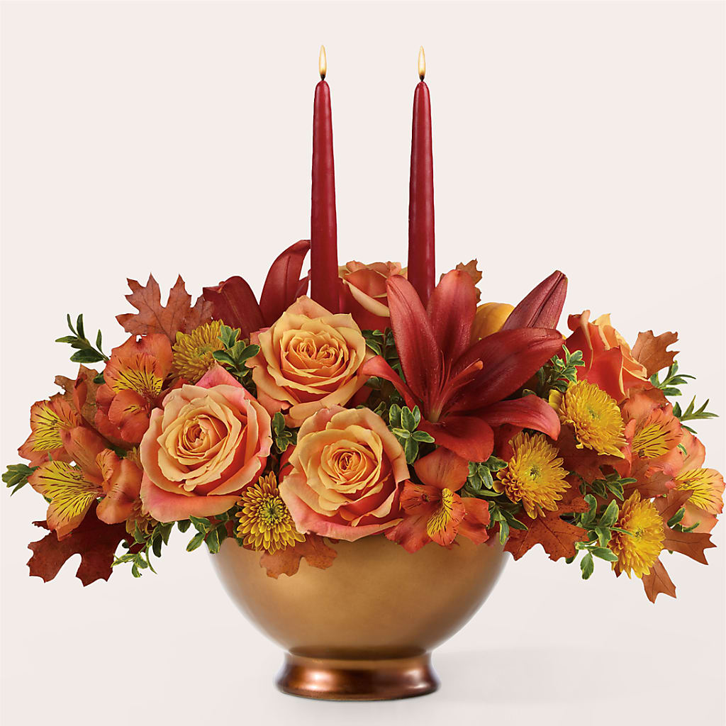 Harvest Table Centerpiece –  Talia Flowers, Ottawa ON