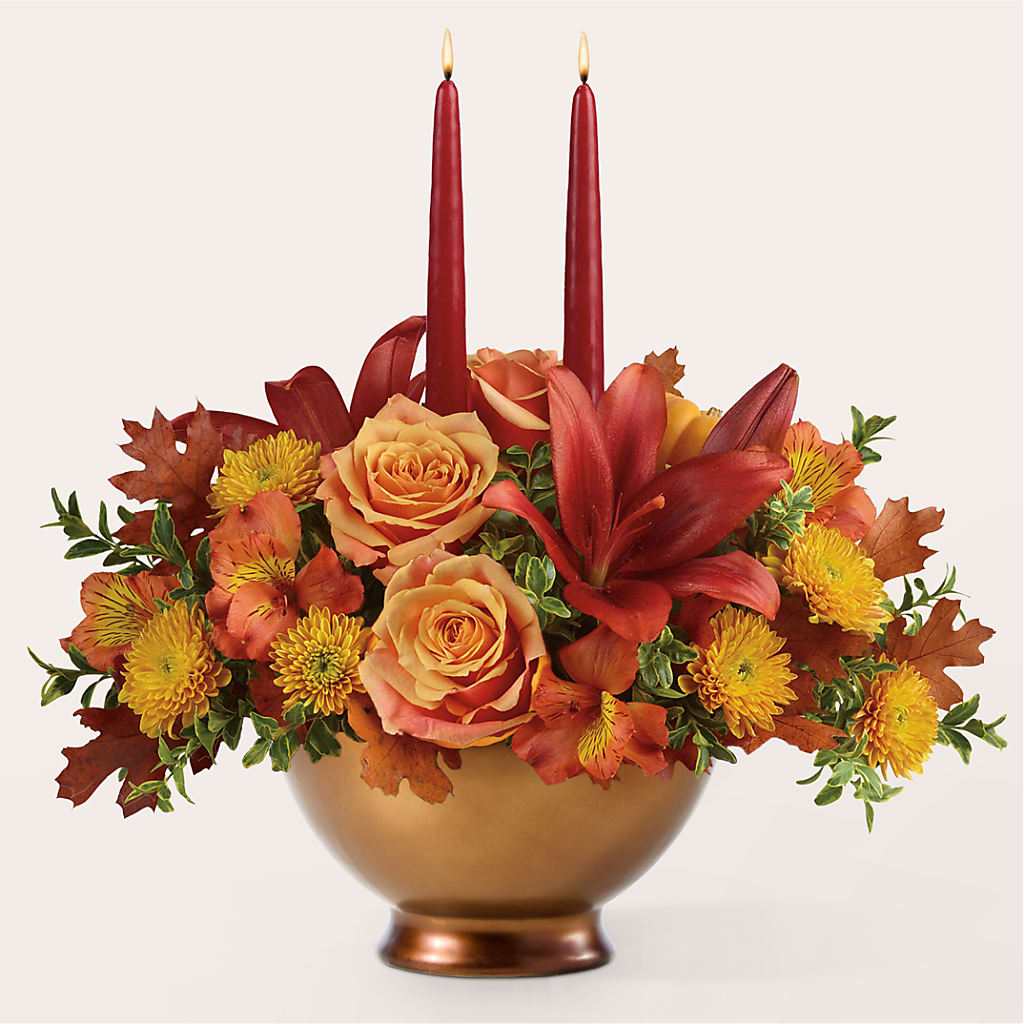 Harvest Table Centerpiece –  Talia Flowers, Ottawa ON