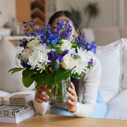 Cerulean Waves Bouquet –  Talia Flowers, Ottawa ON