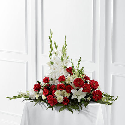 Crimson & White Arrangement –  Talia Flowers, Ottawa ON