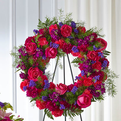 Calming Colors Wreath –  Talia Flowers, Ottawa ON