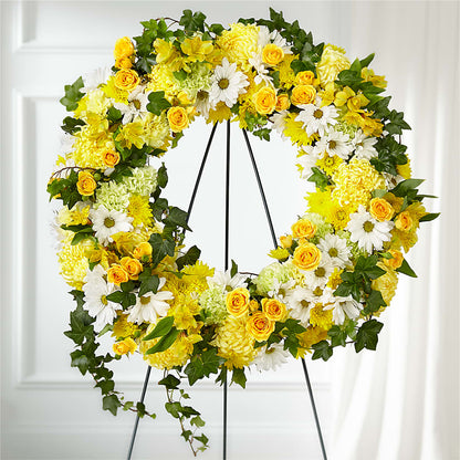 Golden Remembrance Wreath –  Talia Flowers, Ottawa ON
