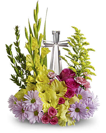 Teleflora's Crystal Cross Bouquet