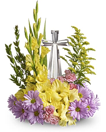 Teleflora's Crystal Cross Bouquet