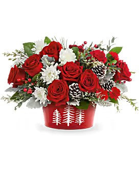 Teleflora's Snowy Pines Centerpiece