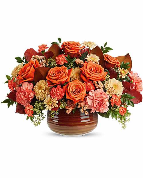 Teleflora's Rustic Ember Centerpiece –  Talia Flowers, Ottawa ON