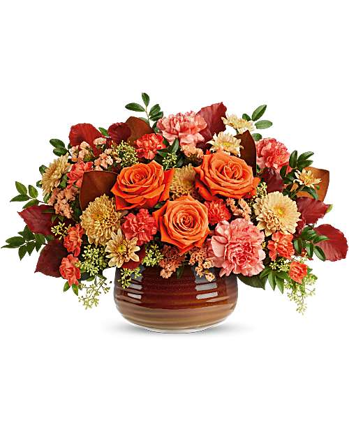 Teleflora's Rustic Ember Centerpiece –  Talia Flowers, Ottawa ON